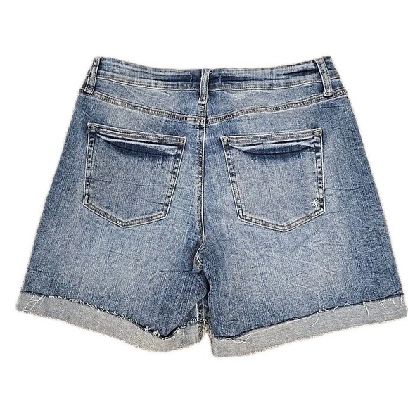 Silver Jeans Sure Thing Long Short 6.5' Universal Fit High Rise Short Size 31 - Picture 2 of 7